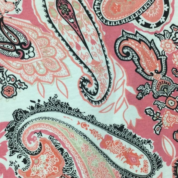 Charter Club Pink Paisley Blouse Sz 0X - Picture 5 of 10